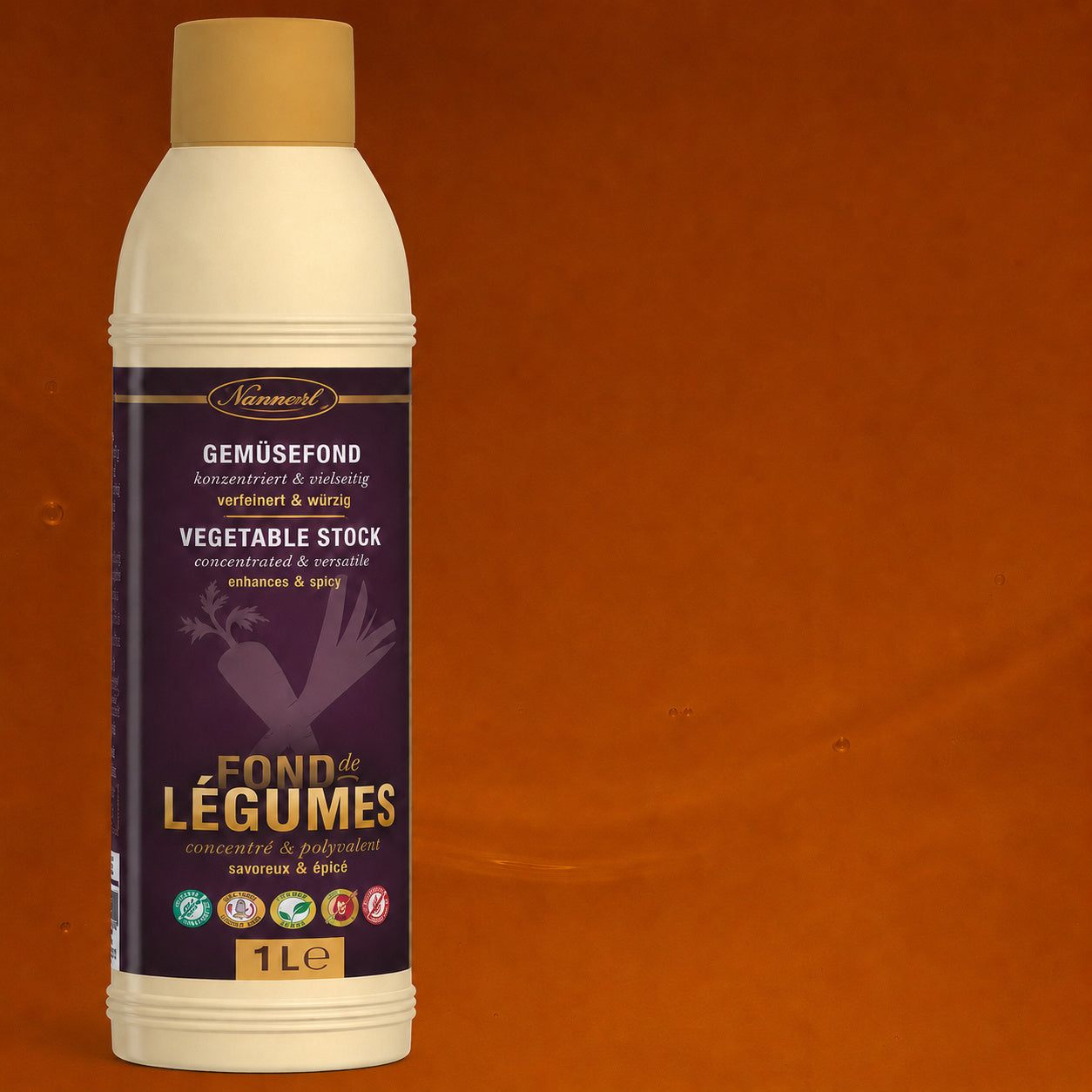 Fond de legume concentrat Nannerl, sticlă 1 L