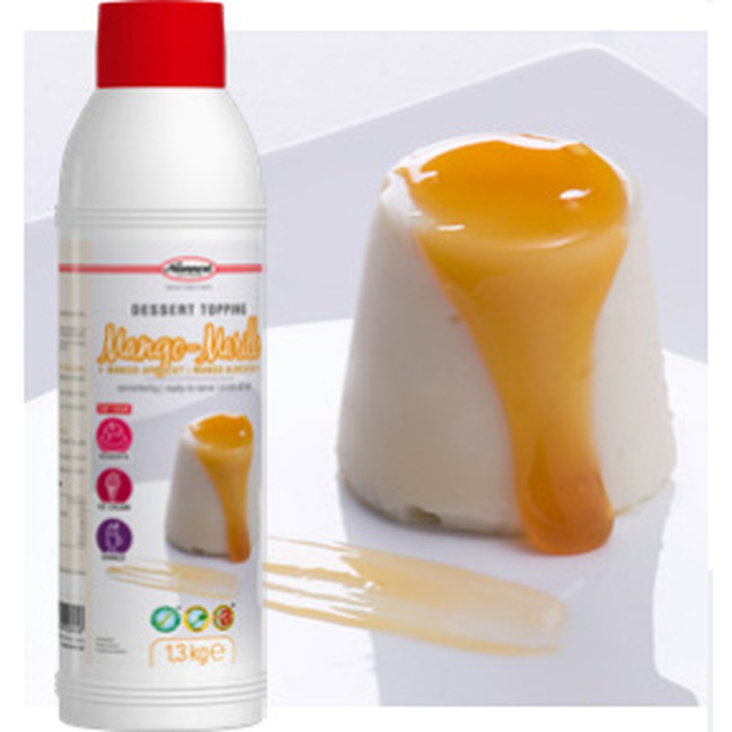 Topping de mango și caise, flacon 1,3 kg