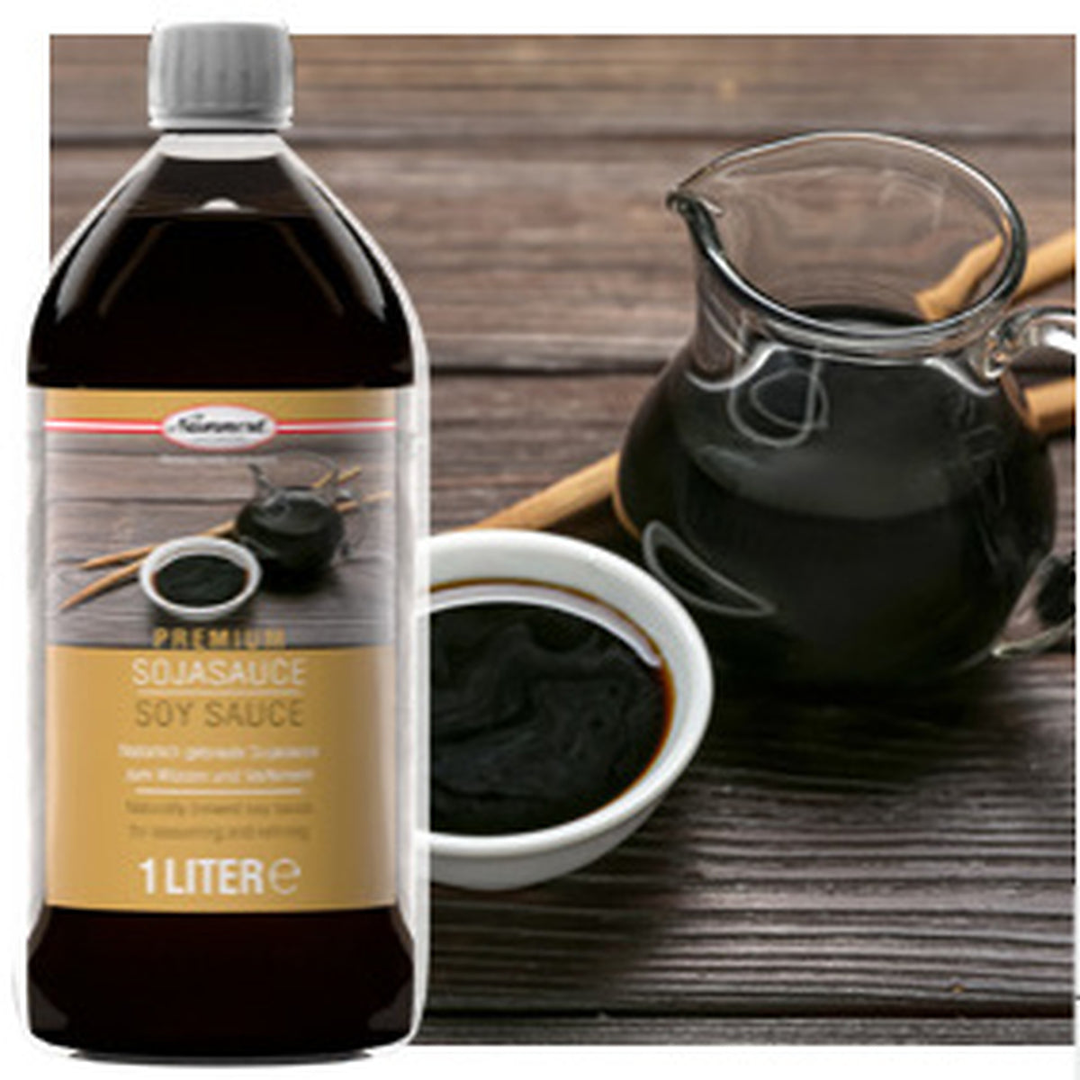 Sos de soia premium, sticlă 1 L